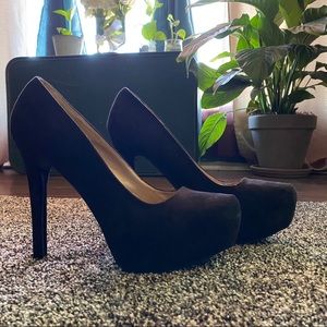 COPY - Charolette Russe Black platform pumps